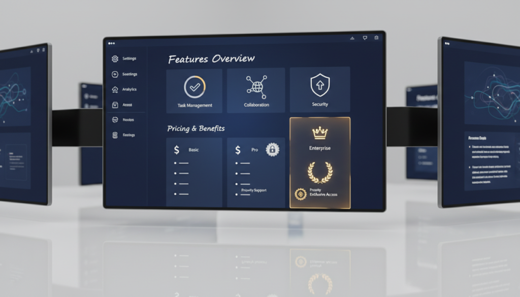 découvrez toutes les fonctionnalités exclusives, les tarifs détaillés et les avantages du service premium pour une expérience optimale.